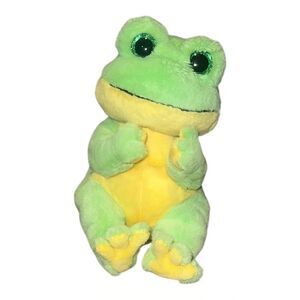 Ty Beanie Baby SNAPPER the Green Frog 6 inch Stuffed Plush Toy EUC